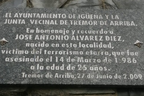 Placa José Antonio Álvarez Díez