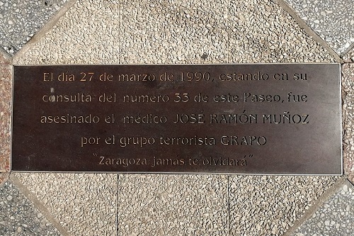Placa José Ramón Muñoz Fernández