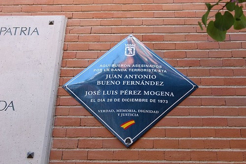 Placa Juan Antonio Bueno Fernández y José Luis Pérez Mogena