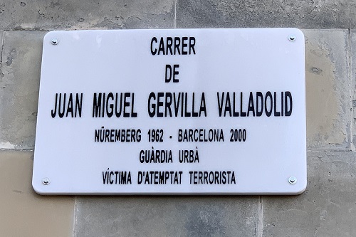 Placa Juan Miguel Gervilla Valladolid