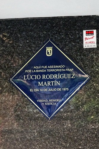 Placa Lucio Rodríguez Martín