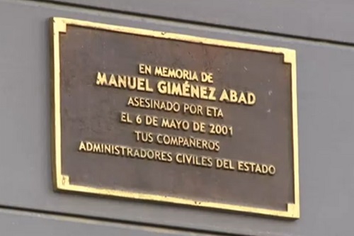 Placa Manuel Giménez Abad 1