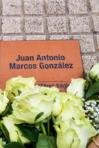 Placa Juan Antonio Marcos González